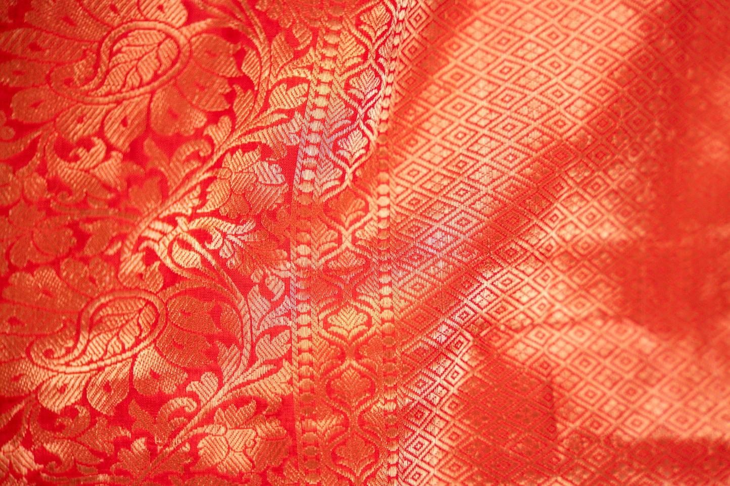 Pink Pure Katan Silk Banarasi Saree with Betel Leaf Motifs & Intricate Zari Border - Atulyakarigari