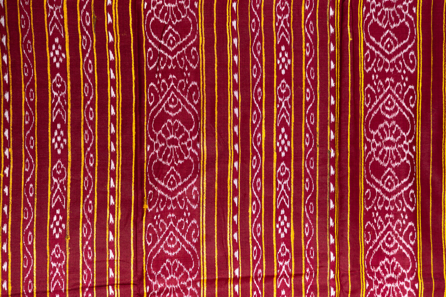 Mustard Yellow Tussar Silk Saree with Brown Temple Border