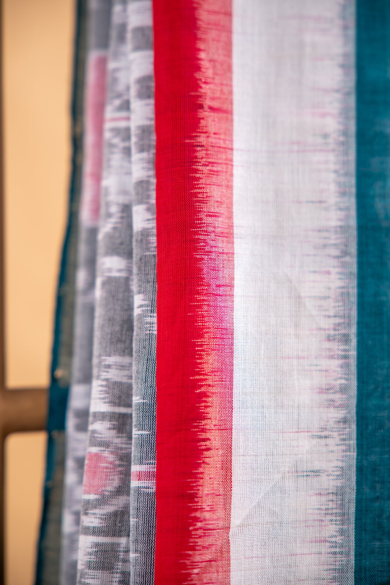 Handwoven Charcoal Grey Sambalpuri Cotton Saree with Geometric Design