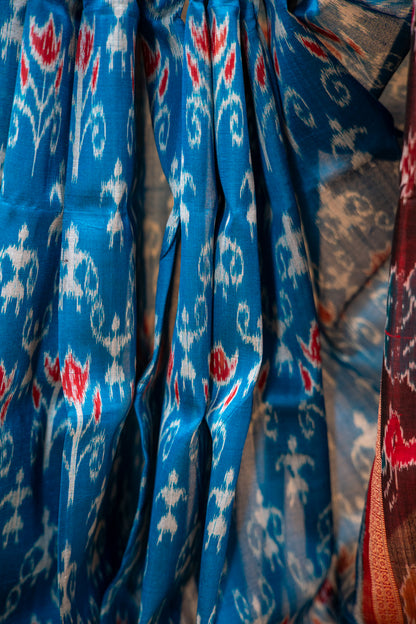 Red Khandua Silk Saree Online | Handwoven Odisha Heritage Saree