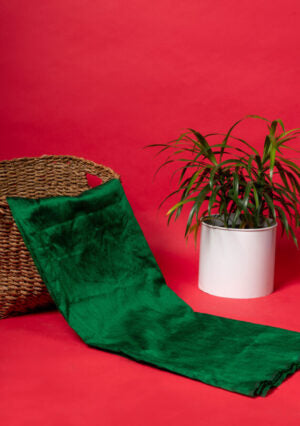 Pure Raw Silk Fabrics | Bottle Green | Handwoven