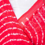 Hand Dyed - Pure Pink - Georgette - Chikankari Saree
