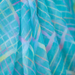 Hand Dyed - Pure Blue - Organza Saree