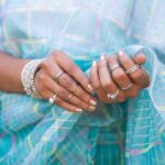 Hand Dyed - Pure Blue - Organza Saree