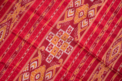 Lavender Maroon Booti Khandua Silk Saree