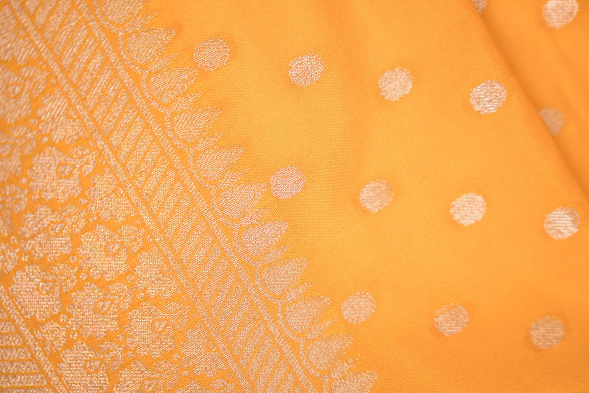 Mustard Dot Booti Banarasi Dupatta