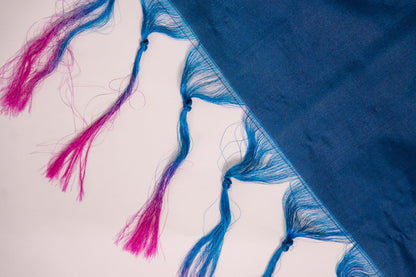Royal Blue Leaf Motif Banarasi Dupatta