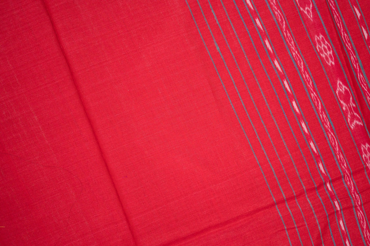 Sea Green Maroon Temple Tussar Saree