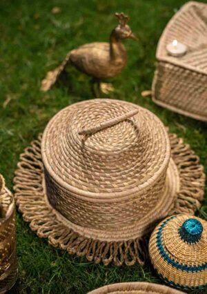 Round Utility Box (Sabai Grass)