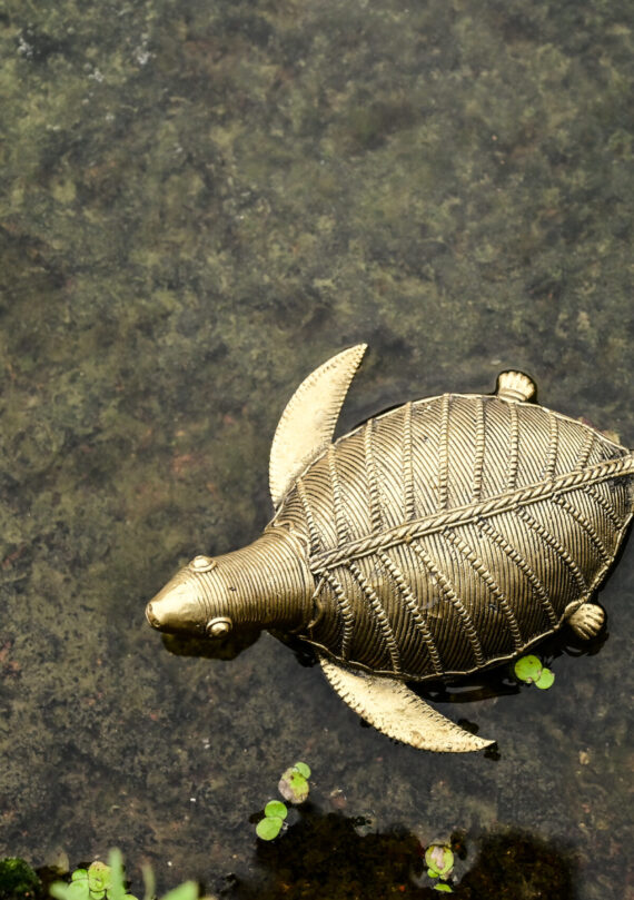 Dhokra turtle with wings