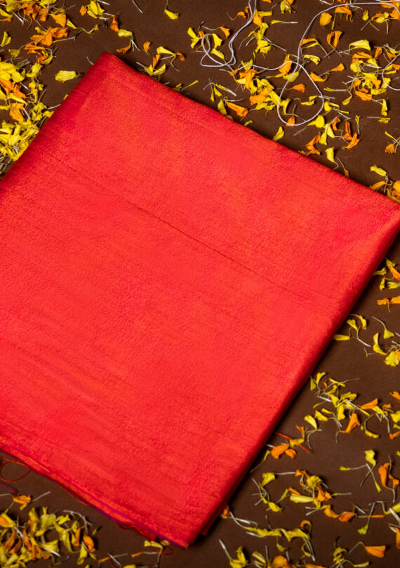 Pure Raw Silk Fabrics | Dark Pink | Handwoven