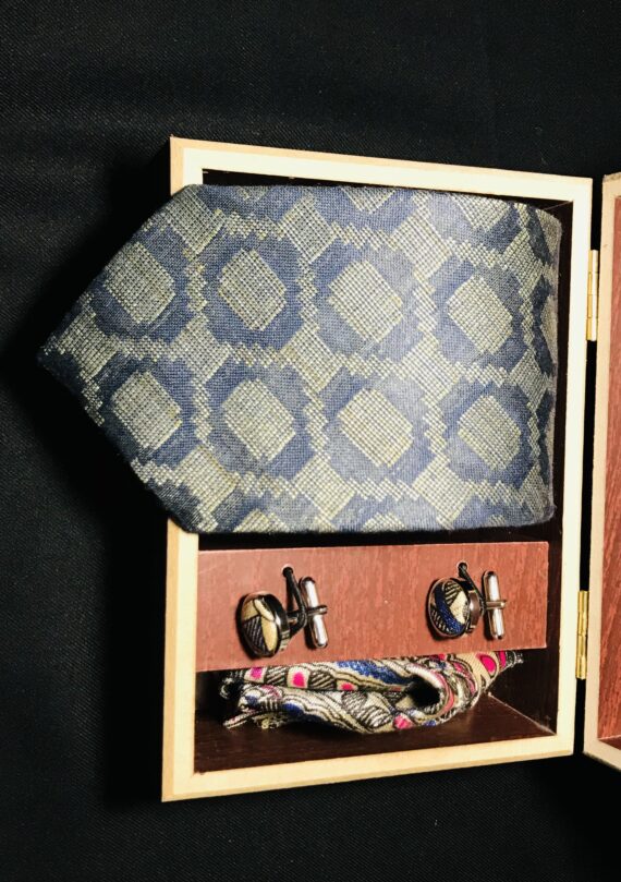Cotton Silk Self Plaid Tie