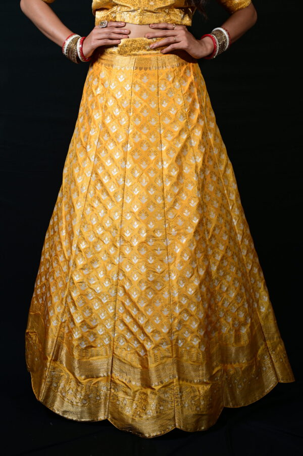 Banarsi Yellow lehenga