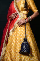 Banarsi Yellow lehenga