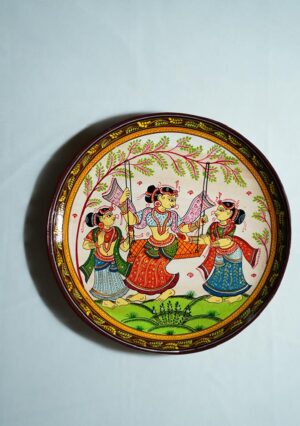 Round tray with Stand (wooden & hand painted)"